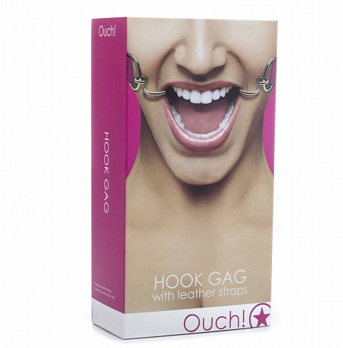 Розовый расширяющий кляп Shots Media BV Hook Gag OU106PNK