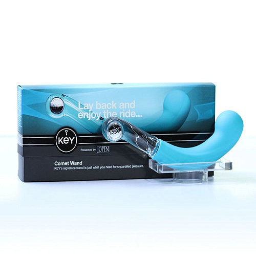 Оригинальный голубой массажёр точки G Jopen KEY Comet JO-8070-05-3
