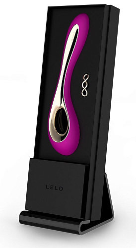 Лиловый вибратор Lelo Isla Deep Rose LEL1556 (22 см)