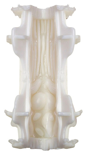 Мастурбатор белого цвета с 6 уровнями тугости тоннеля Men sMax Smart Gear ET27