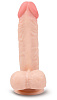 Телесный фаллоимитатор с присоской Brazzers DWS015 (21 см)