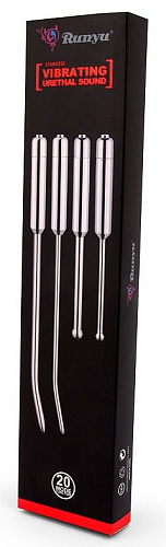 Серебристый уретральный стимулятор с 20 режимами вибрации Bior toys NTU-80620