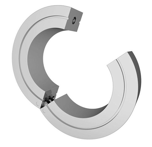 Серебристый гладкий утяжелитель на мошонку с ключиком Сумерки богов 742-02 PP DD