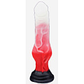 Бело-красный фаллоимитатор Erasexa «Оборотень» mini zoo118