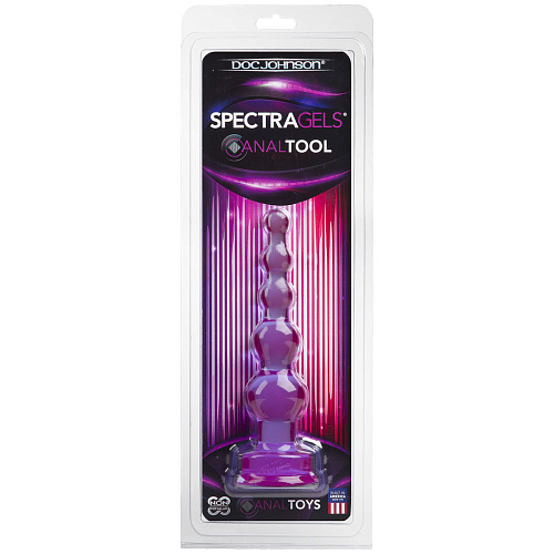 Фиолетовая анальная ёлочка Doc Johnson SpectraGels Purple Anal Tool 0290-01-CD (17,5 см)