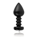 Алюминиевая чёрная анальная пробка Pipedream Luv Plug PD4451-23 (10,1 см)