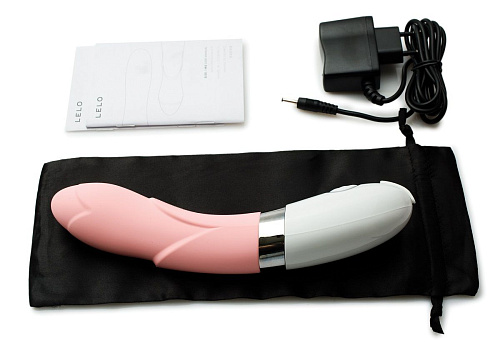 Розовый, украшенный лепестками вибратор Lelo Iris Pink LEL0411 (22 см)
