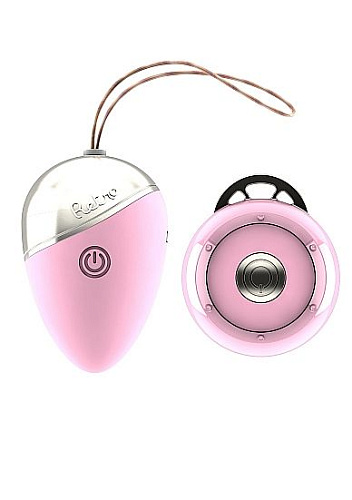 Розовое виброяйцо с пультом ДУ Shots Media BV Isley RET005PNK