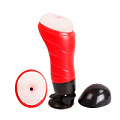 Красно-чёрный мастурбатор-анус с вибрацией и голосом Baile Delia BM-00900T46S-1