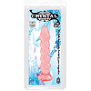 Анальная ёлочка из розового геля Doc Johnson Crystal Jellies Anal Plug Bumps 7005-02-CD (15,2 см)