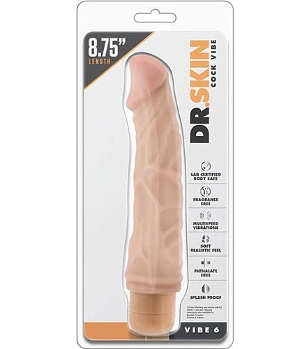 Телесный вибратор Blush Novelties Cock Vibe 6 BL-11313 (22,8 см)