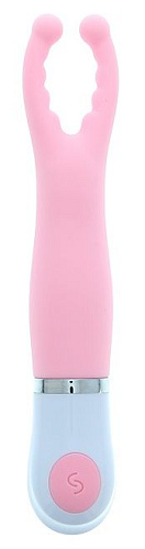 Розовый вибростимулятор клитора Dream Toys CLITORAL PINCER 21465