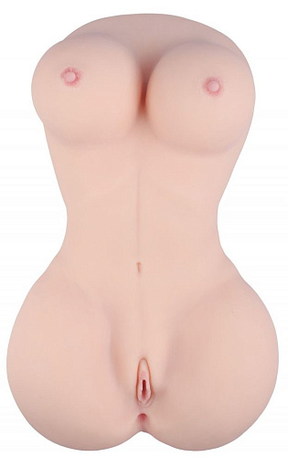 Телесный реалистичный мастурбатор-полуторс с пышным бюстом Сумерки богов 1019-01 BX DD