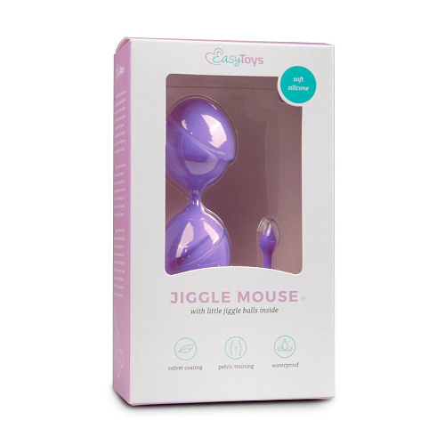 Фиолетовые вагинальные шарики EDC Wholesale Jiggle Mouse ET208PUR