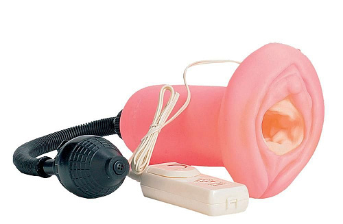 Мастурбатор с вакуумной стимуляцией в розовом цвете Seven Creations Power Piston 6001PK-CPBXSC