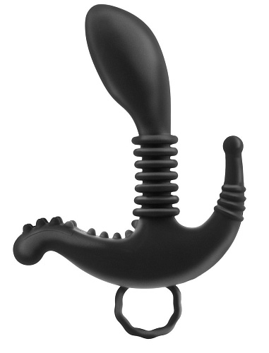 Анальная пробка чёрного цвета для стимуляции простаты Pipedream Beginners Prostate Stimulator D4618-23