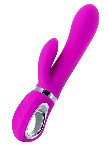 Лиловый вибратор с клиторальным стимулятором JOS JOLY 783005 (19,6 см)