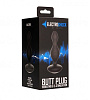 Чёрная анальная пробка с электростимуляцией Shots Media BV E-Stimulation Vibrating Buttplug ELC003BLK (14 см)