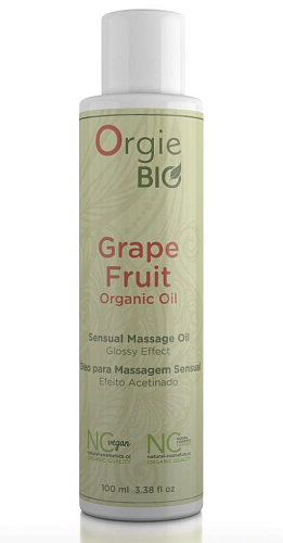 Органическое масло для массажа с ароматом грейпфрута ORGIE Bio Grapefruit 51508 (100 мл)