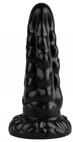 Чёрная анальная втулка с венками Сумерки богов 1016-35 BX DD (18 см)