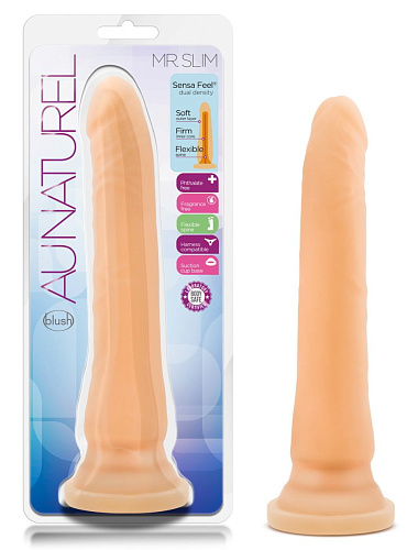 Телесный фаллоимитатор Blush Novelties Mr. Slim BL-12083 (20 см)