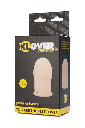 Удлиняющая насадка телесного цвета ToyFa 748010 (6 см)