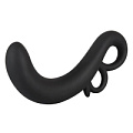 Чёрный массажёр простаты с загнутым кончиком Orion 0511374 (14 см)
