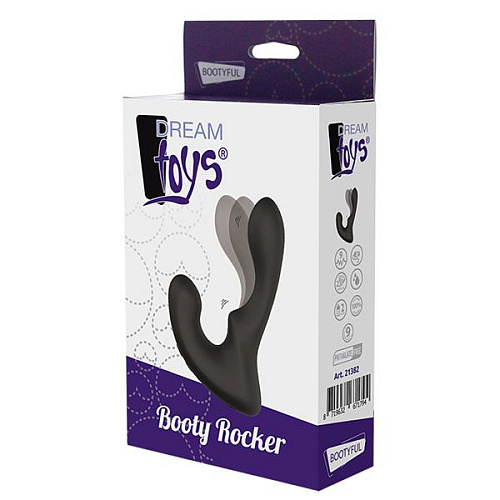 Чёрный массажёр простаты с 2 моторами Dream Toys BOOTY ROCKER 21382
