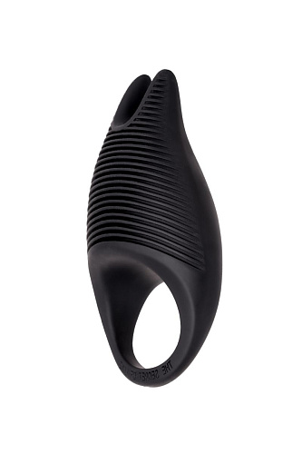 Чёрное эрекционное виброкольцо Erotist из силикона Erotist 548002