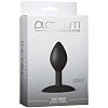 Чёрная анальная пробка Doc Johnson Platinum Premium Silicone The Minis Spade Small Black 0103-48-BX (7 см)