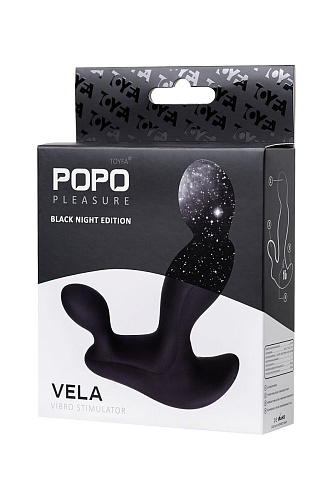 Чёрный вибромассажёр простаты POPO Pleasure Vela 731449 (12 см)