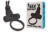 Чёрное эрекционное виброкольцо Bior toys Sex Expert SEM-55058
