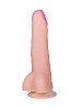 Телесный фаллоимитатор на присоске с выраженным рельефом LOVETOY (А-Полимер) ART-Style №17 018307 (19 см)