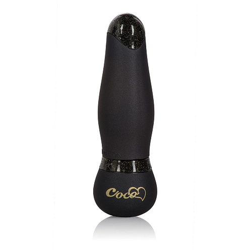 Чёрный мини-вибромассажёр California Exotic Novelties Coco Licious Hide Play Pocket Massagers SE-2932-05-3 (9 см)