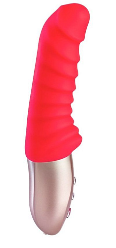 Оранжевый мини-вибратор со складочками Fun Factory Semilino 1621823