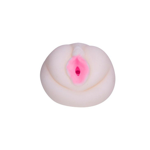 Рельефный,телесного цвета мастурбатор с вибрацией Baile BM-009154