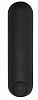 Чёрная перезаряжаемая вибропуля Shots Media BV 7 Speed Rechargeable Bullet BGT006BLK (7,7 см)