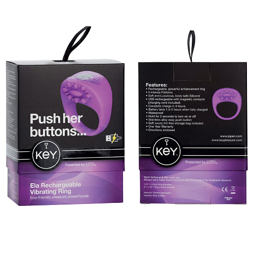 Фиолетовая вибро-насадка Jopen ELA JO-8032-10-3