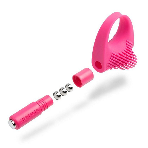 Розовое эрекционное кольцо Svakom Zemalia Armour ZEZD150101