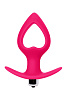 Розовая анальная вибровтулка в форме сердца POPO Pleasure 731336 (14 см)