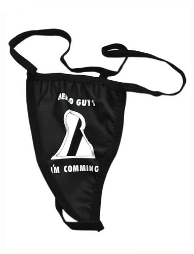 Чёрные шаловливые трусики Play Star «Замочная скважинка» D192-002 (S-M-L)