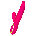 Розовый вибратор с подогревом для двойной стимуляции JOS NEGA  783021 (22 см)