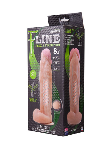 Большой телесный фаллоимитатор на присоске LOVETOY (А-Полимер) F LINE 585603 (23,5 см)