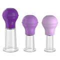 Набор из 3 мини помп-присосок для груди в фиолетовом цвете Pipedream Nipple Enhancer Set PD4960-12