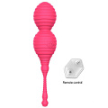 Розовые расширяющиеся виброшарики с пультом Yuanse Yvonne G-0025