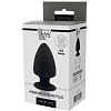 Чёрная анальная пробка Dream Toys PREMIUM SILICONE PLUG S 21601 (9 см)
