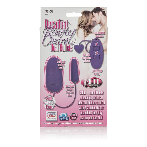 Радиоуправляемый фиолетовый массажёр California Exotic Novelties Decadent SE-0079-14-3