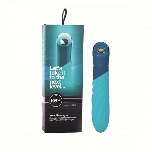 Соблазнительный голубой вибратор Jopen Vela JO-8055-05-3