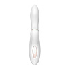 Белый вибромассажёр с вакуумно-волновой клиторальной стимуляцией Satisfyer Pro G-Spot Rabbit J2018-17 (22 см)