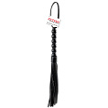 Чёрная плетка Pipedream Beaded Cat-o-Nine Tails PD3703-00 (46 см)
